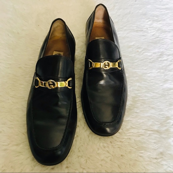 Gucci Other - Gucci Dark Brown Loafers/Slips On w/ GG Logo Dress Men’s Shoes 42.5 US 8.5